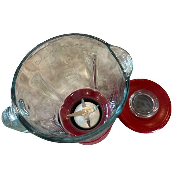 Cuisinart Smart Power Duet Processor/Blender Glass Pitcher & Blade BFP-703 Red - Picture 4 of 5